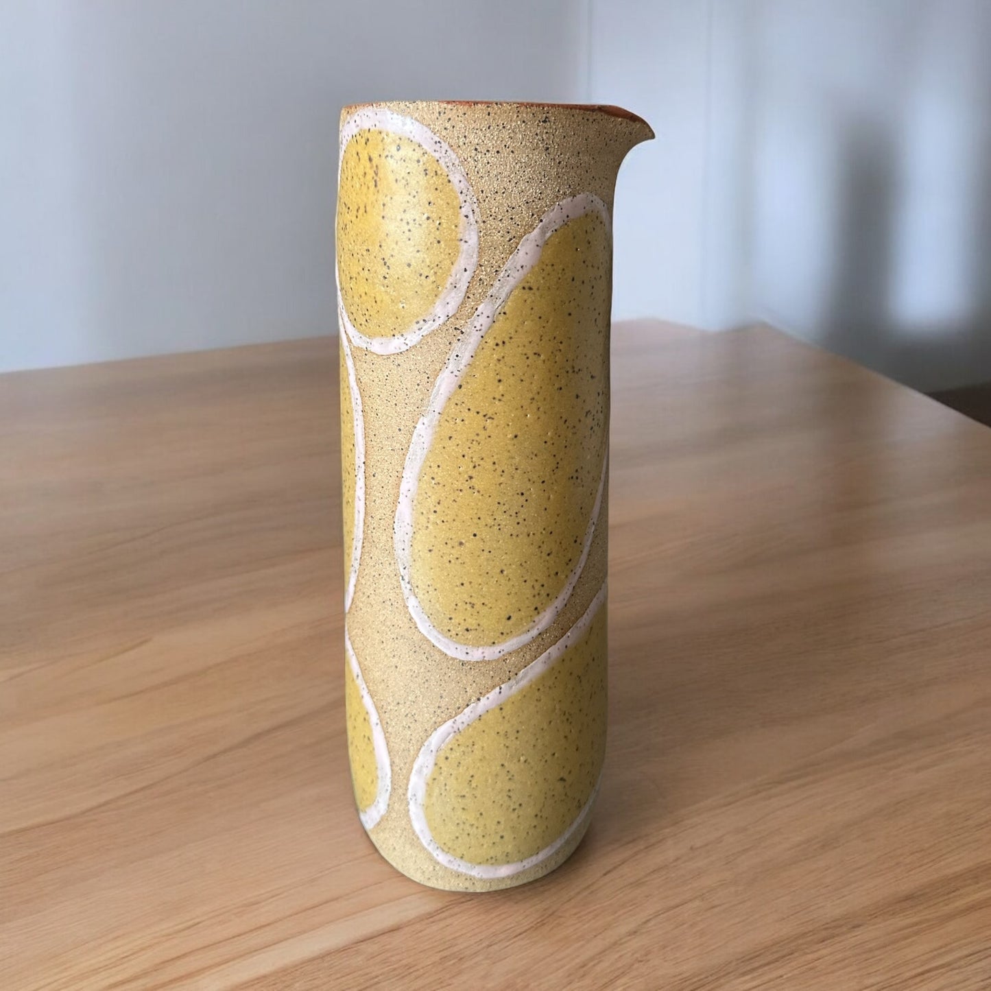 Pink + Yellow Handleless Pitcher