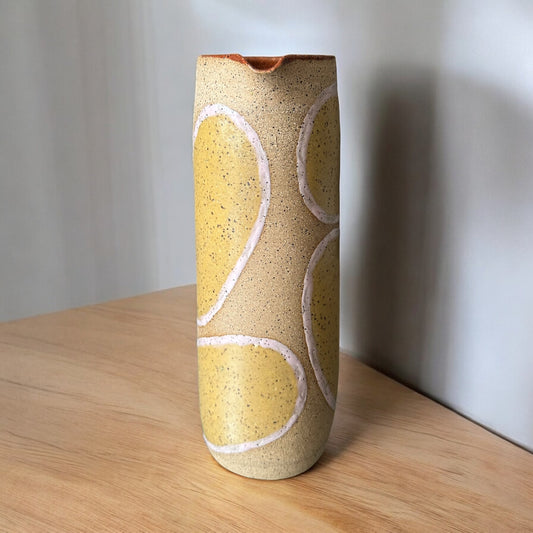 Pink + Yellow Handleless Pitcher