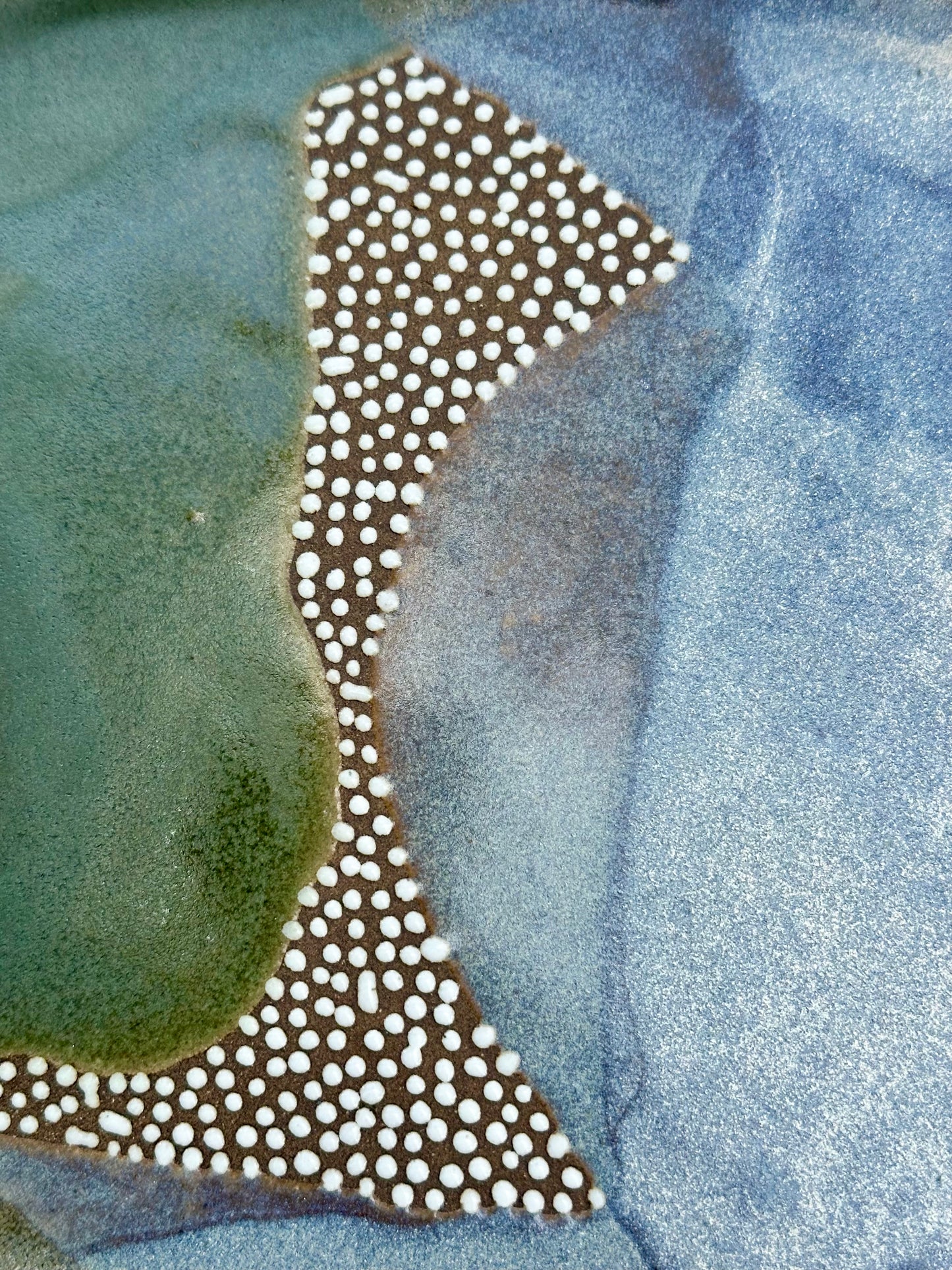 Blue Rutile and Oribe Green Serving Tray