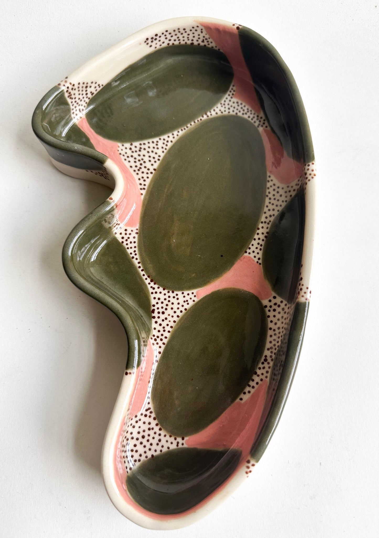 Avocado/Pink Plate