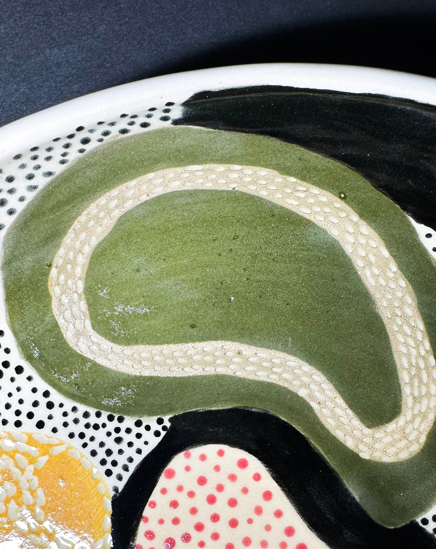 Retro Composition Serving Bowl