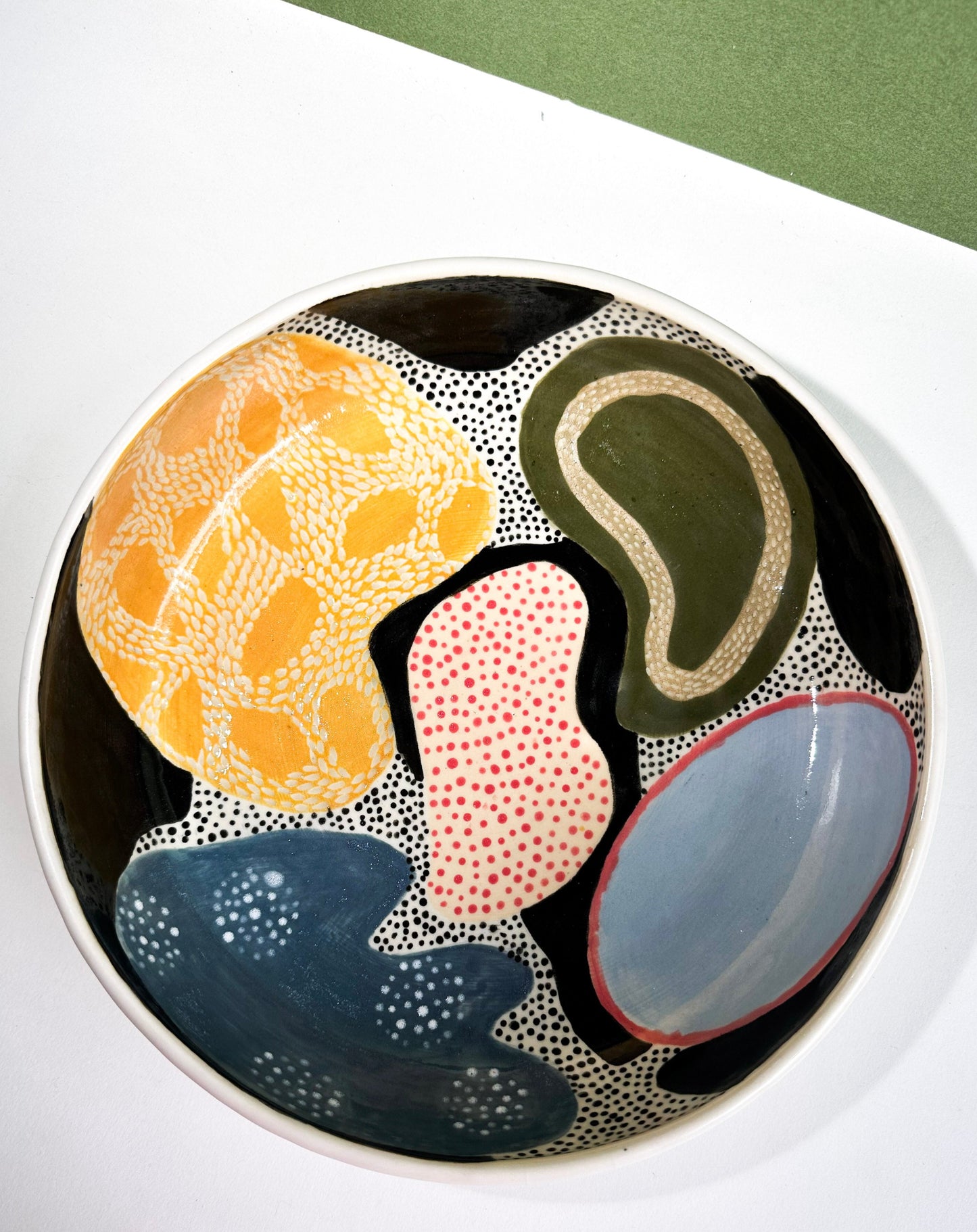 Retro Composition Serving Bowl