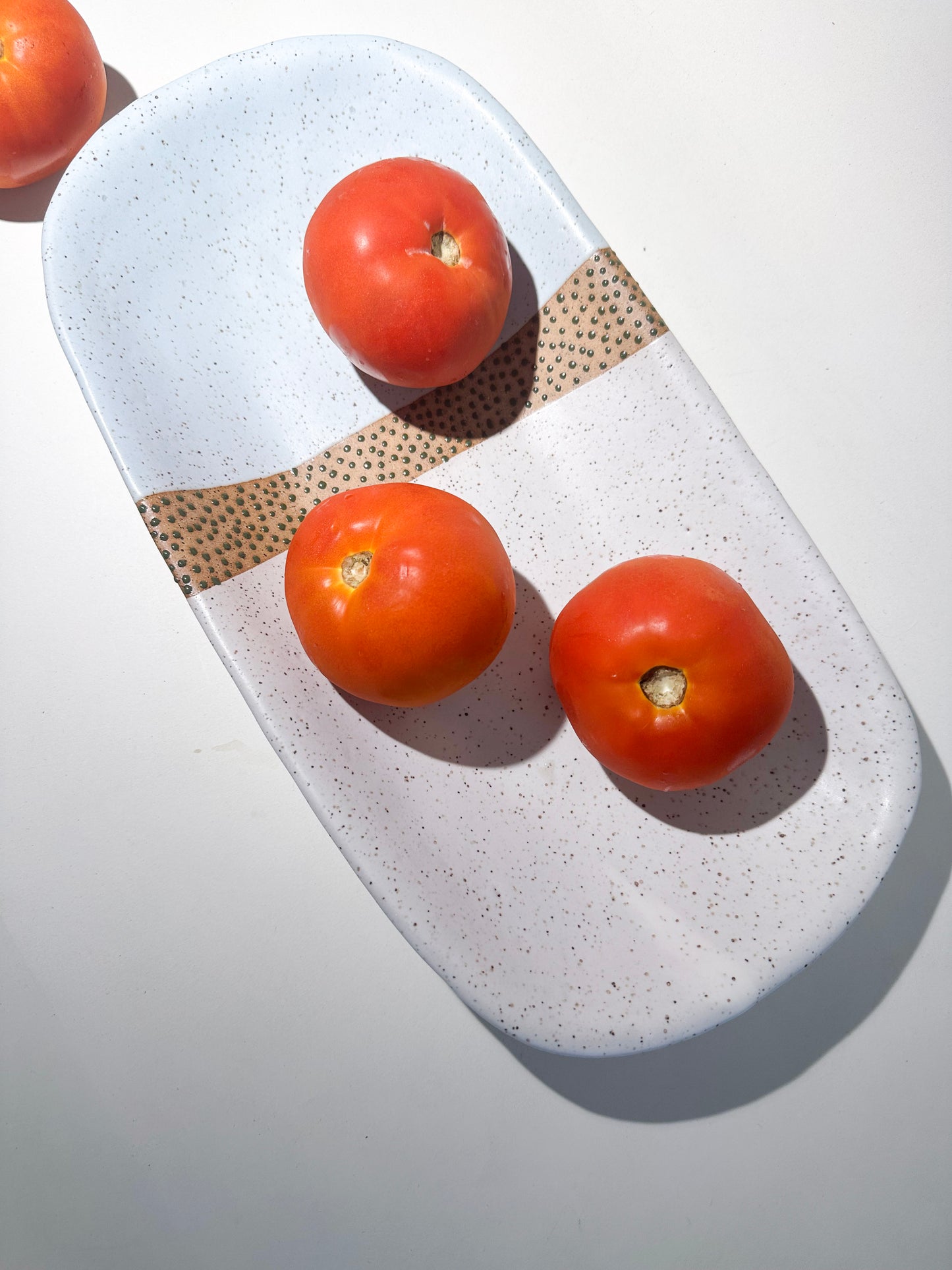 Sky-Blue Speckled Tray