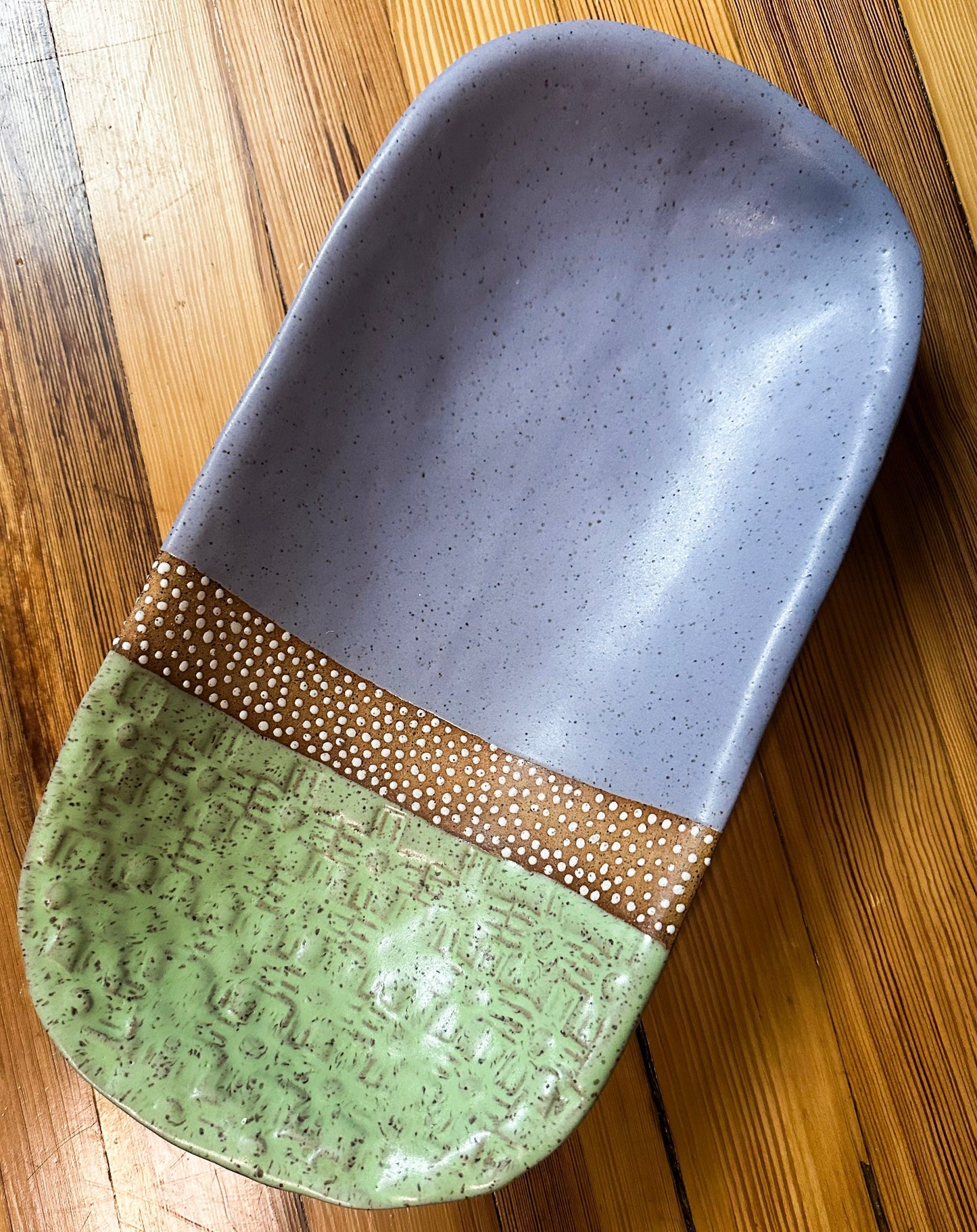 Lilac/Green Speckled Tray