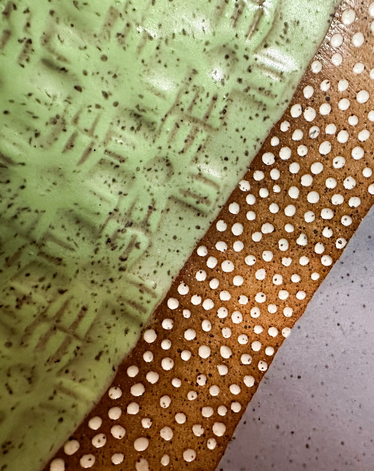 Lilac/Green Speckled Tray