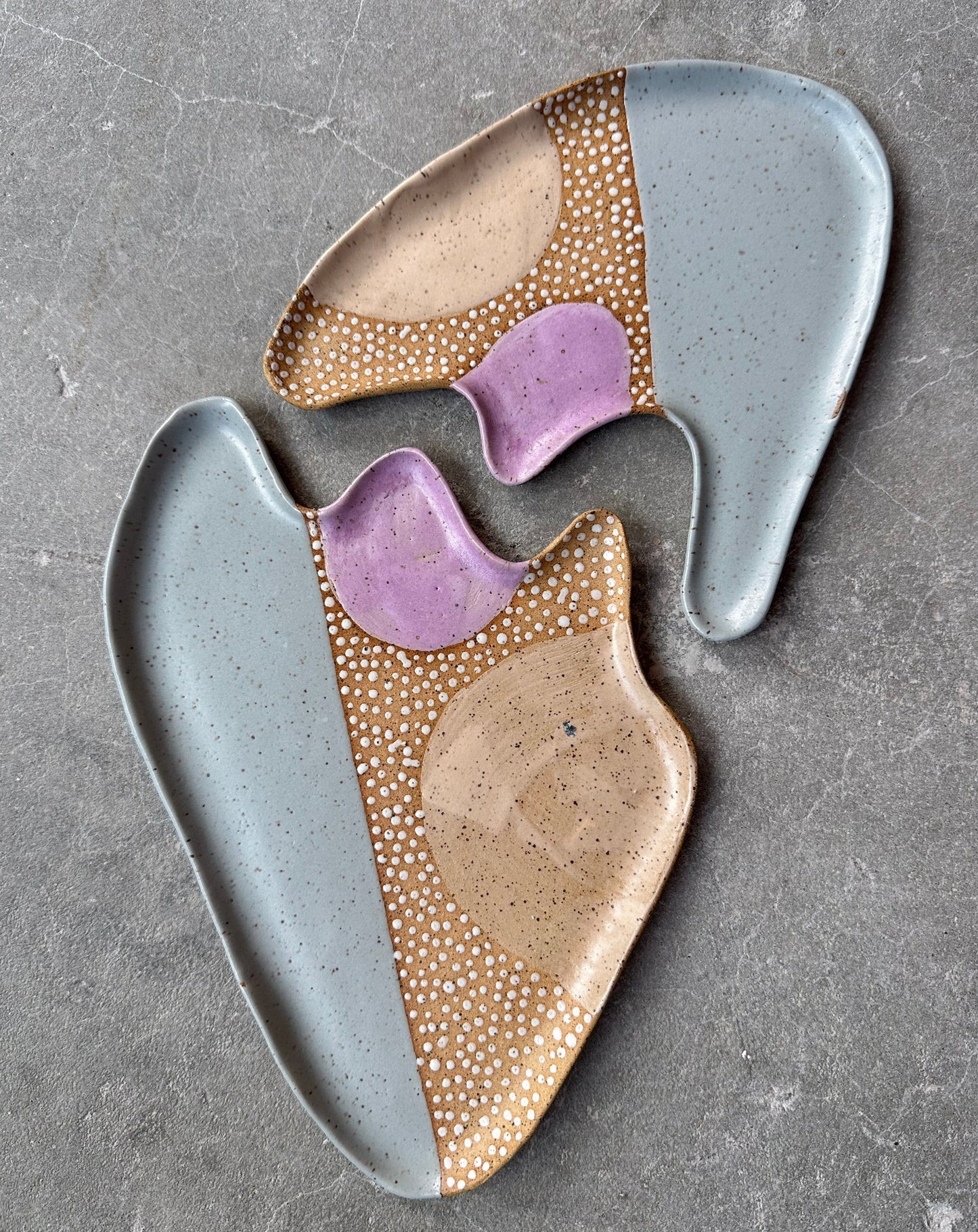 Speckled Trayettes Pair (sold only as pair)