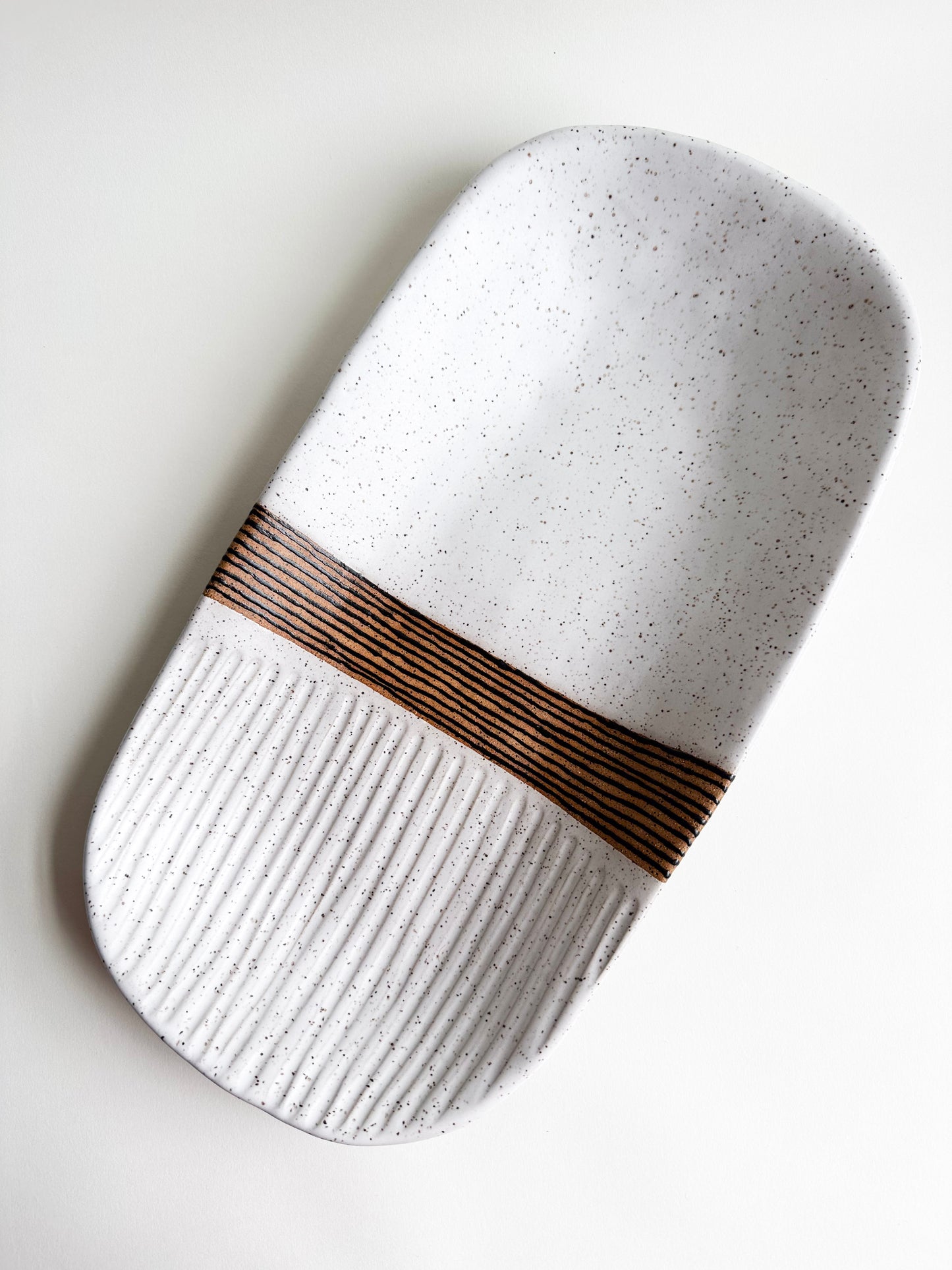 Black/White Speckled Tray
