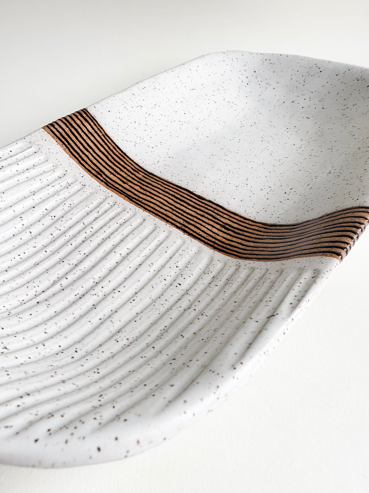 Black/White Speckled Tray