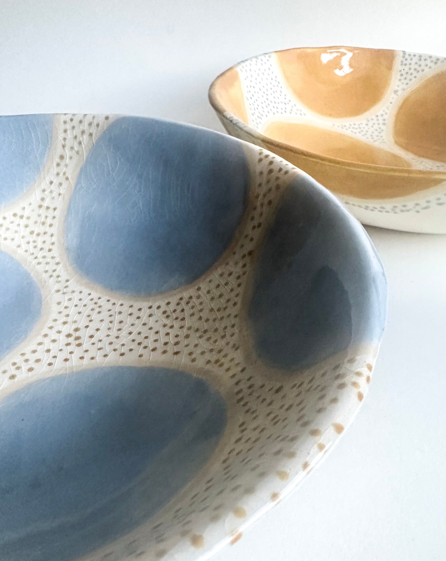 Blue/Yellow Pattern Bowl