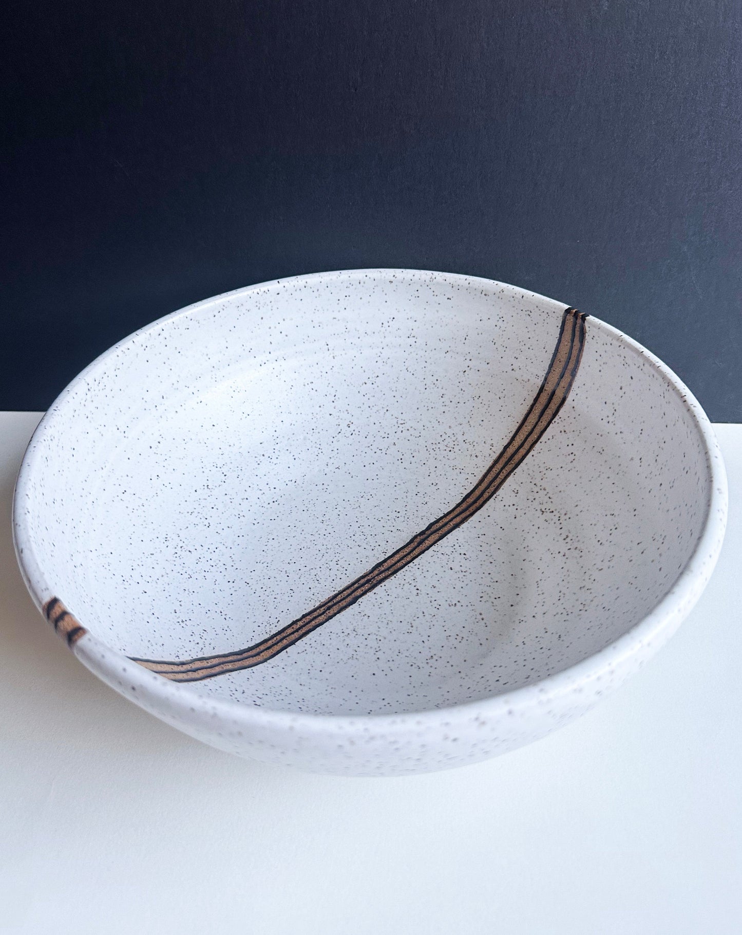 White/Black Speckled Bowl