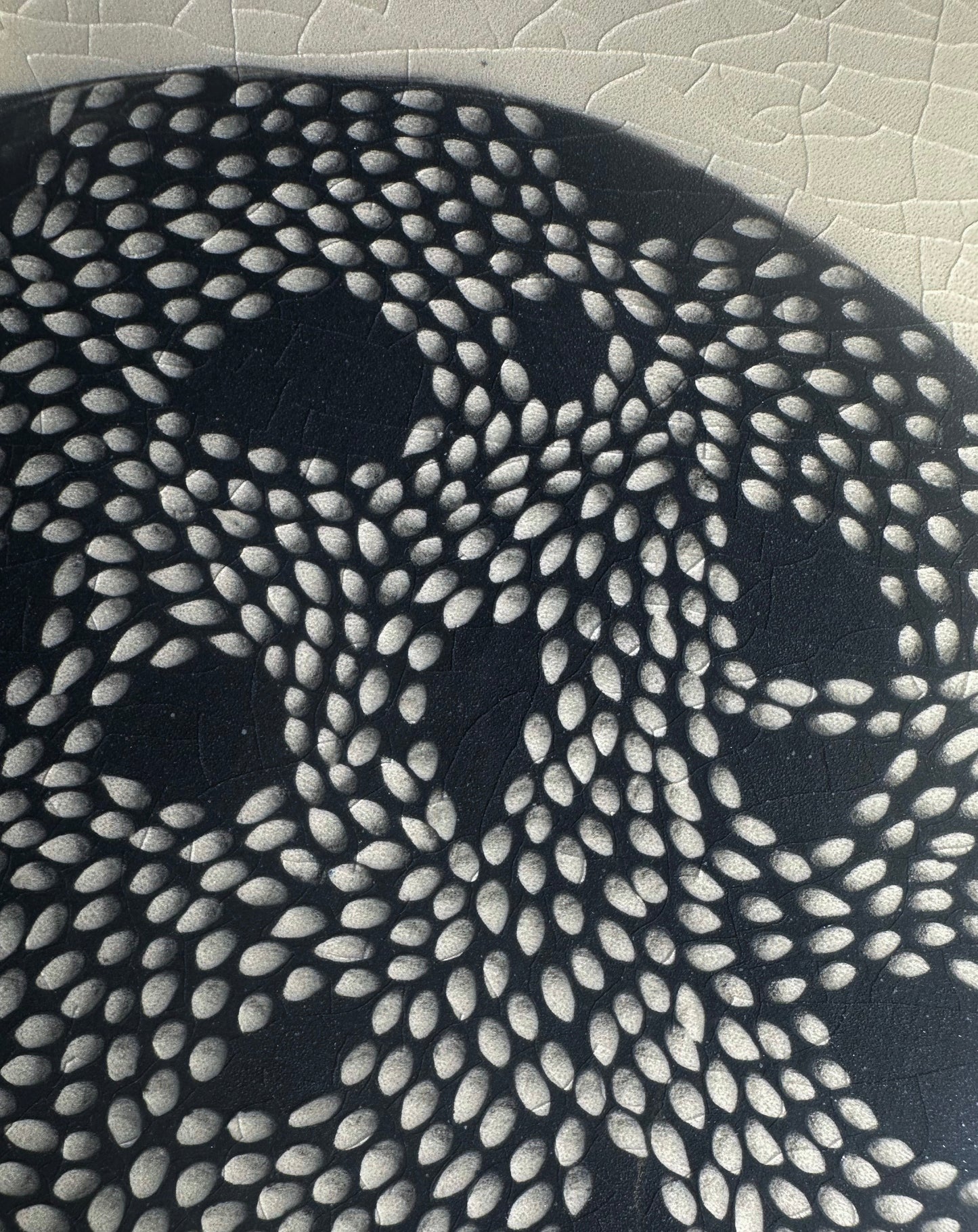 Black/White Sgrafitto Tray