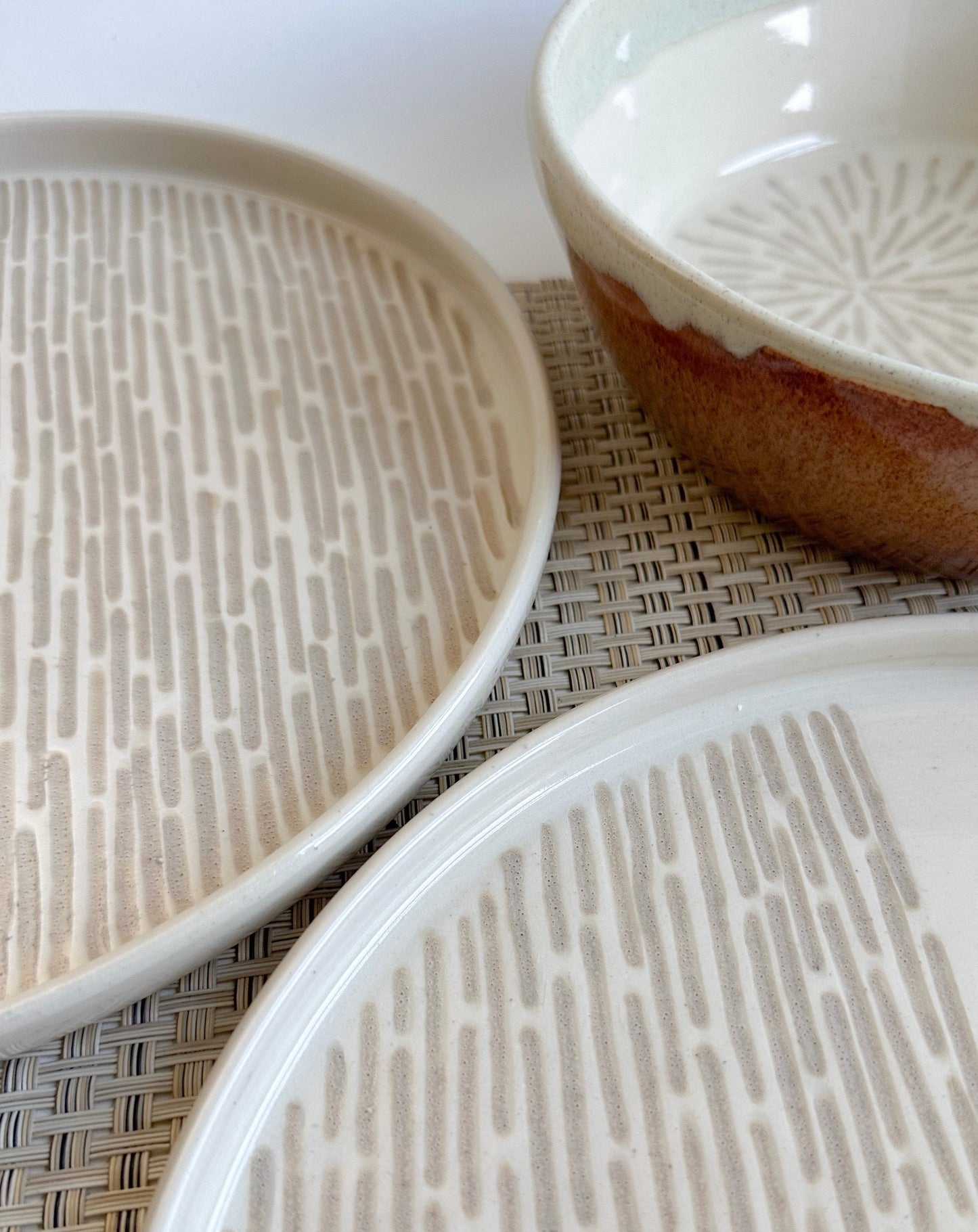 Half and Half Dinner Plates