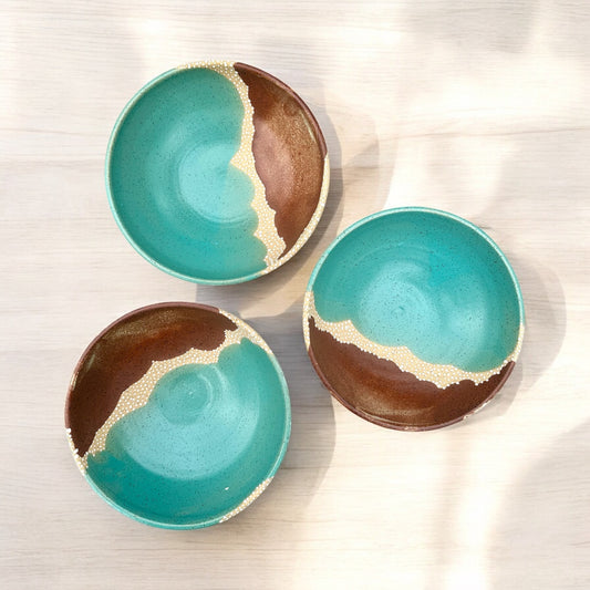 Teal + Cinnamon Salad Bowls