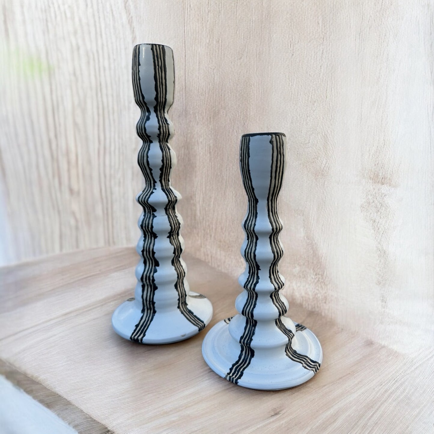 Black + White Candlesticks