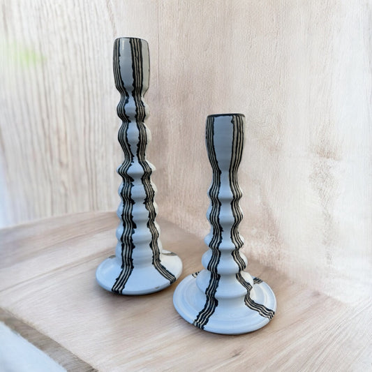 Black + White Candlesticks