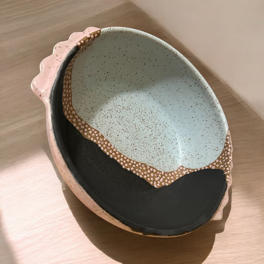 Lavender-Rose Pedestal Bowl
