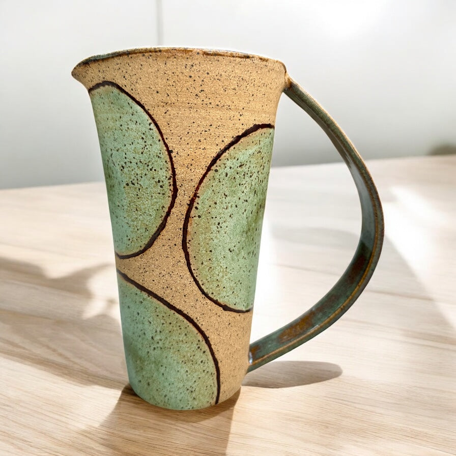 Basque Green + Tiger's Eye Pitcher