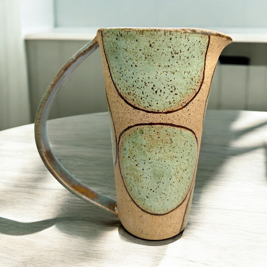 Basque Green + Tiger's Eye Pitcher