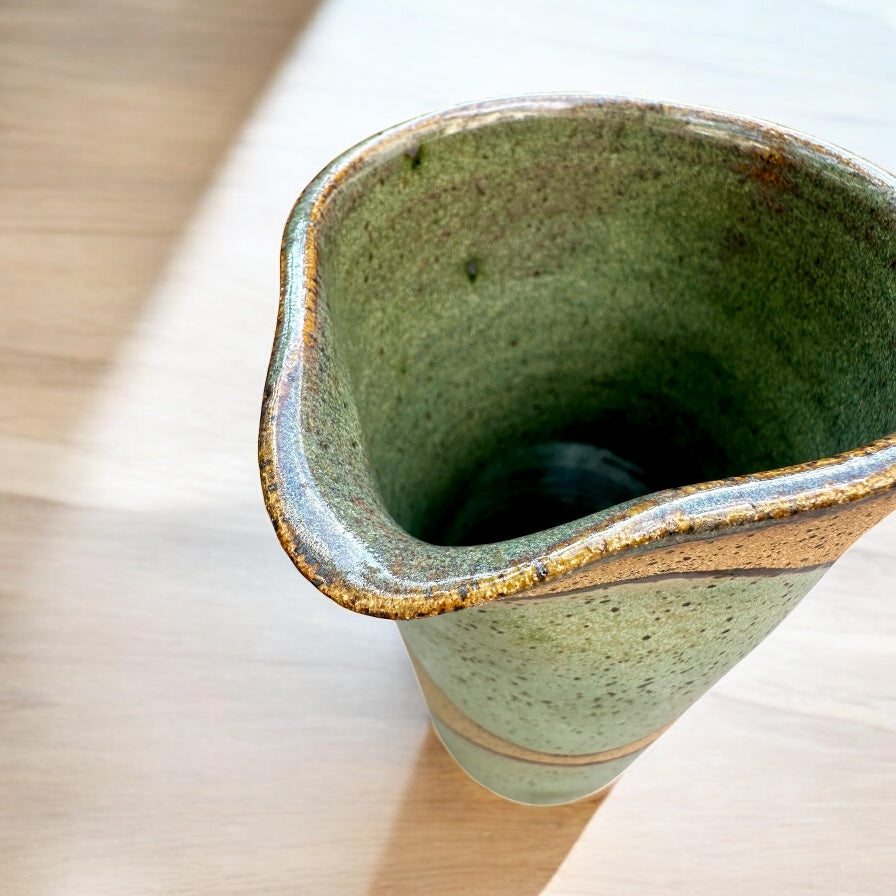 Basque Green + Tiger's Eye Pitcher
