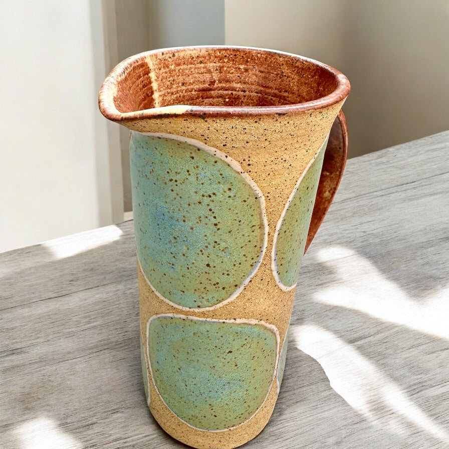 Turquoise + Cinnamon Pitcher