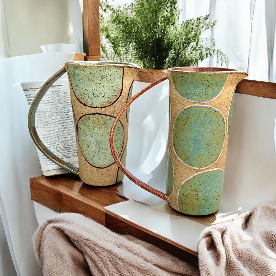 Turquoise + Cinnamon Pitcher