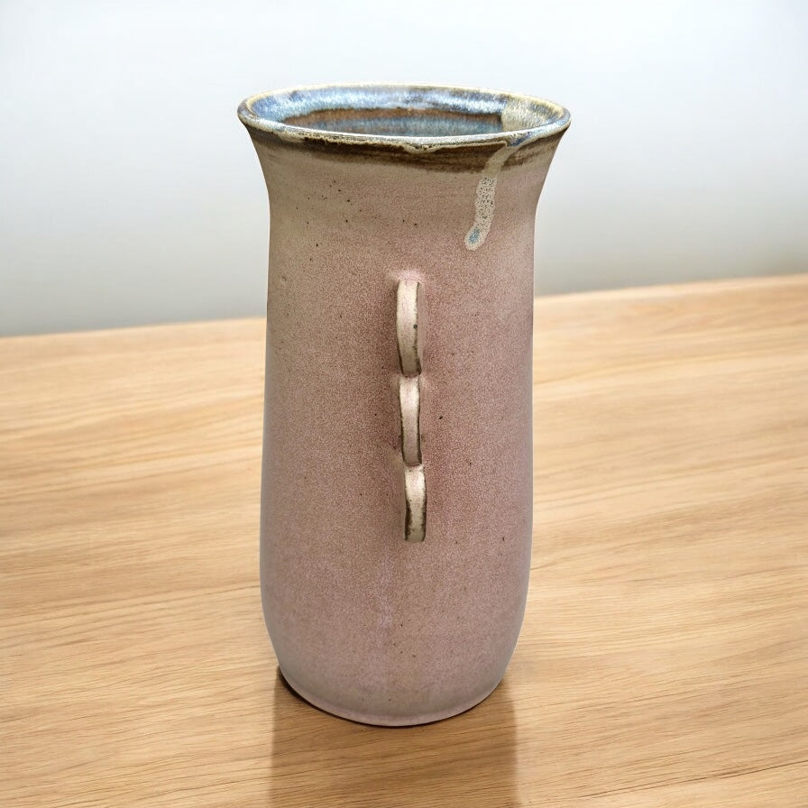 Dusty Rose Vase with Handles