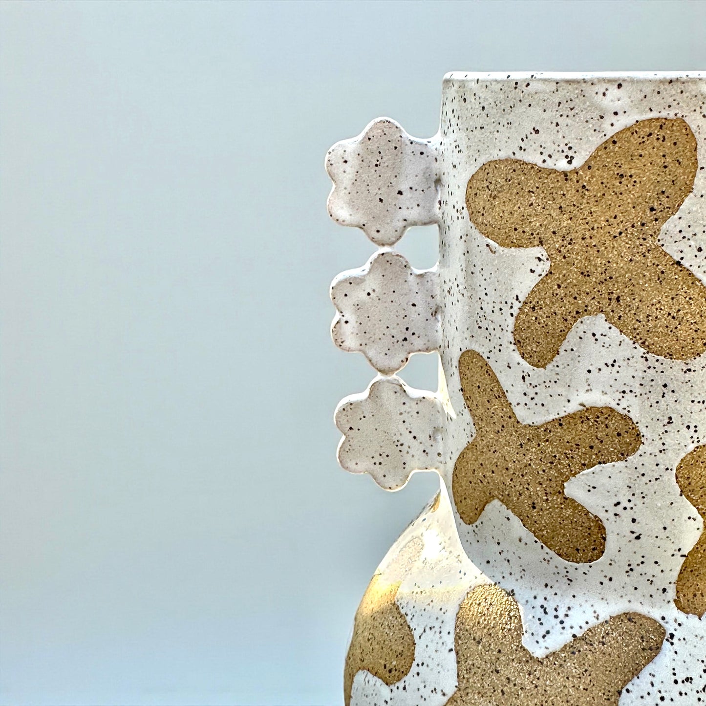 White Patterned Vase