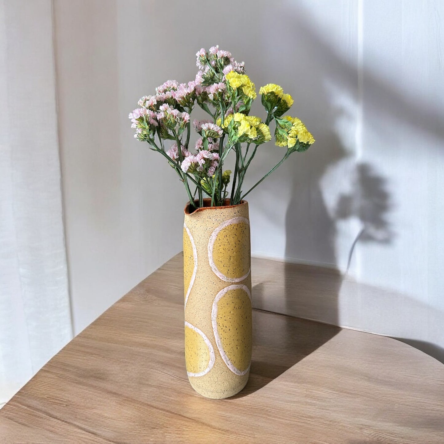 Pink + Yellow Handleless Pitcher