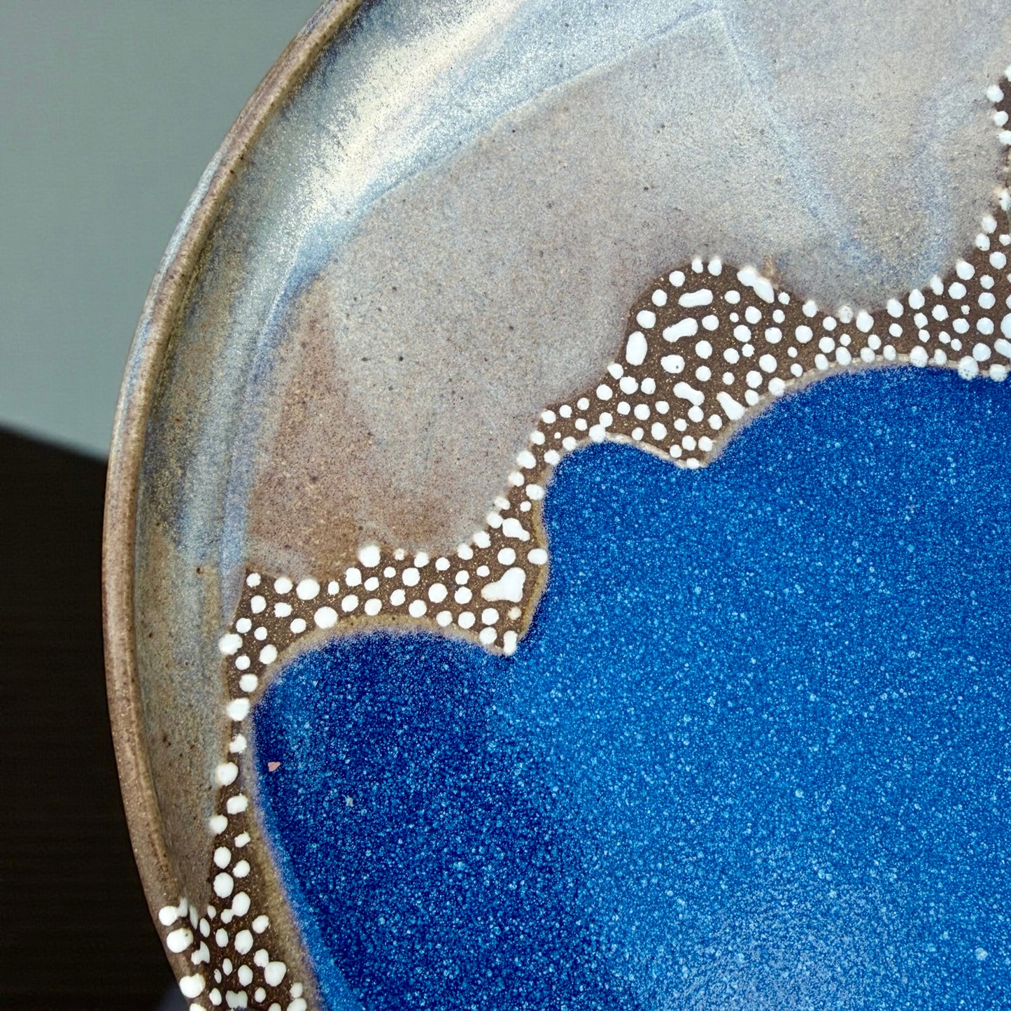 Royal Blue + Linen Plate