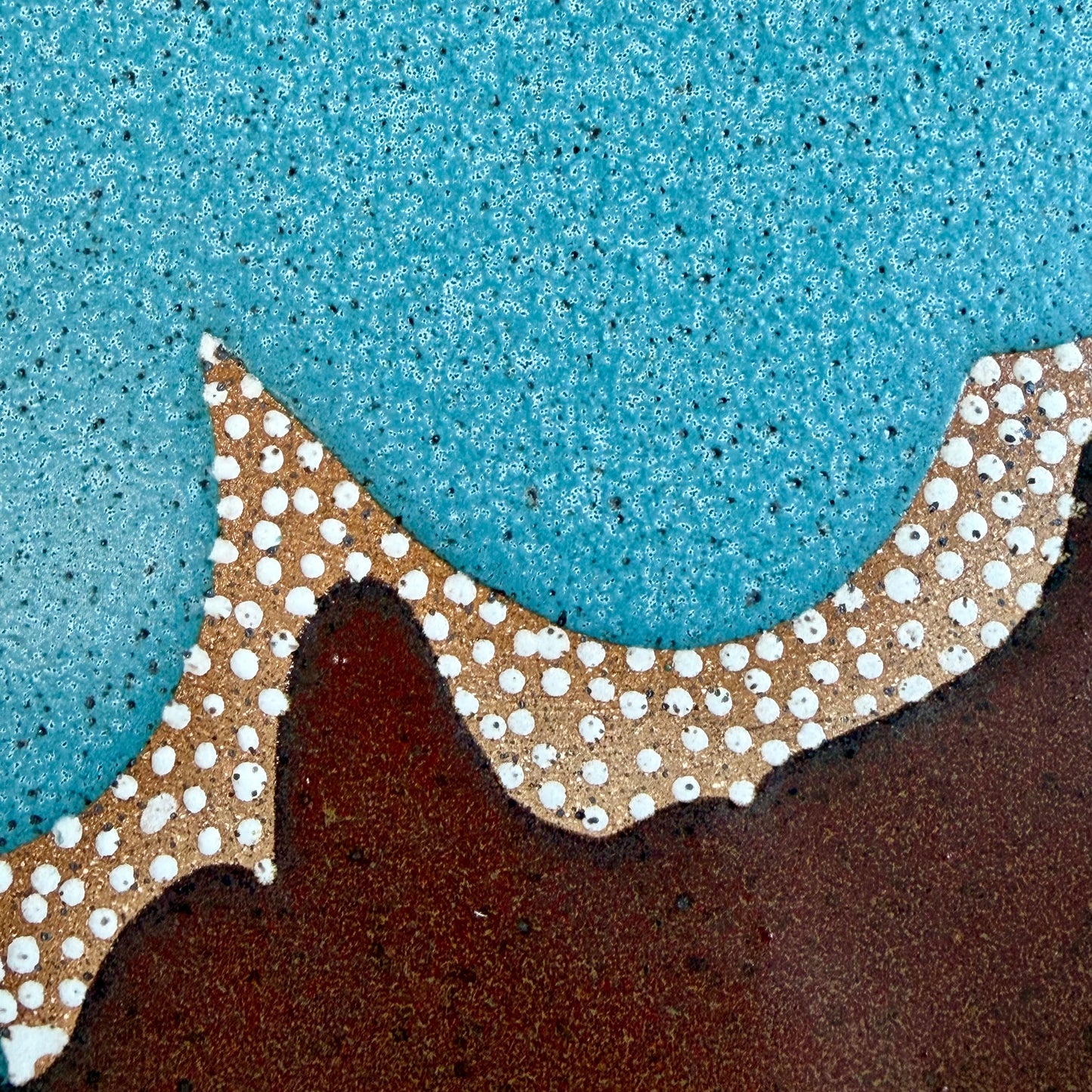 Teal + Chocolate Plate