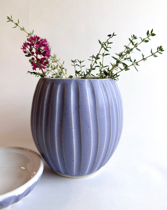 Lavender/White Planter