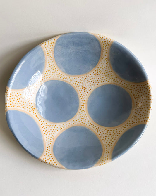 Blue/Yellow Pattern Bowl