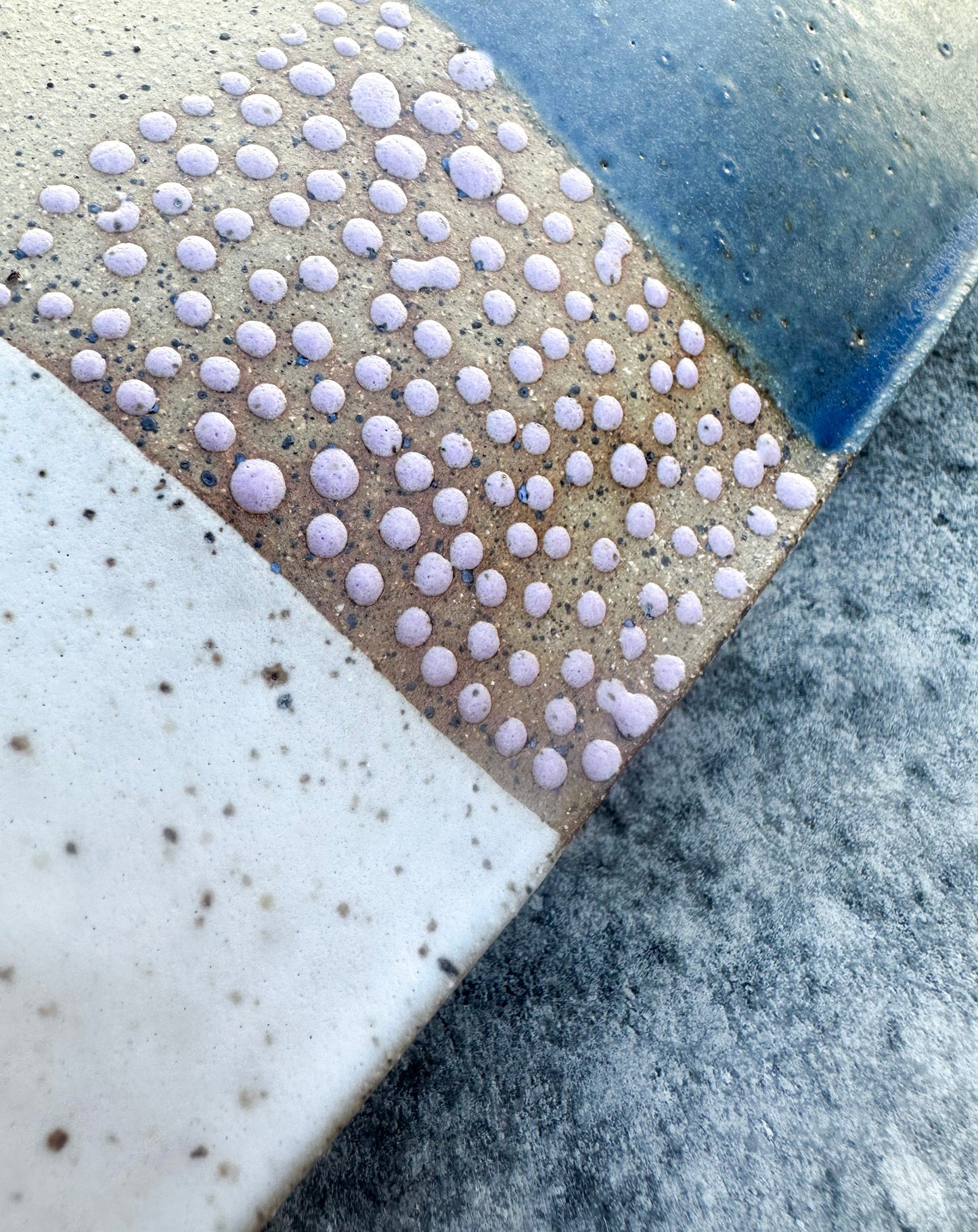 Blue/White Speckled Tray
