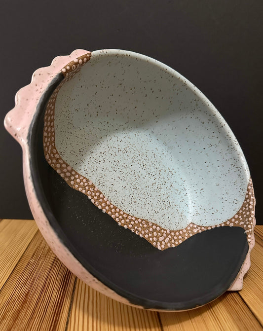 Lavender-Rose Pedestal Bowl