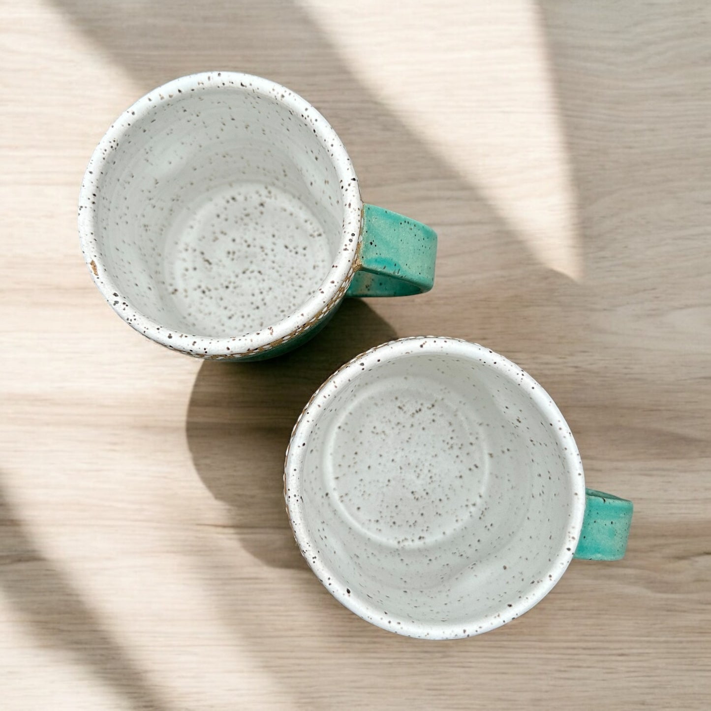 Teal + Rspberry Circle Cups