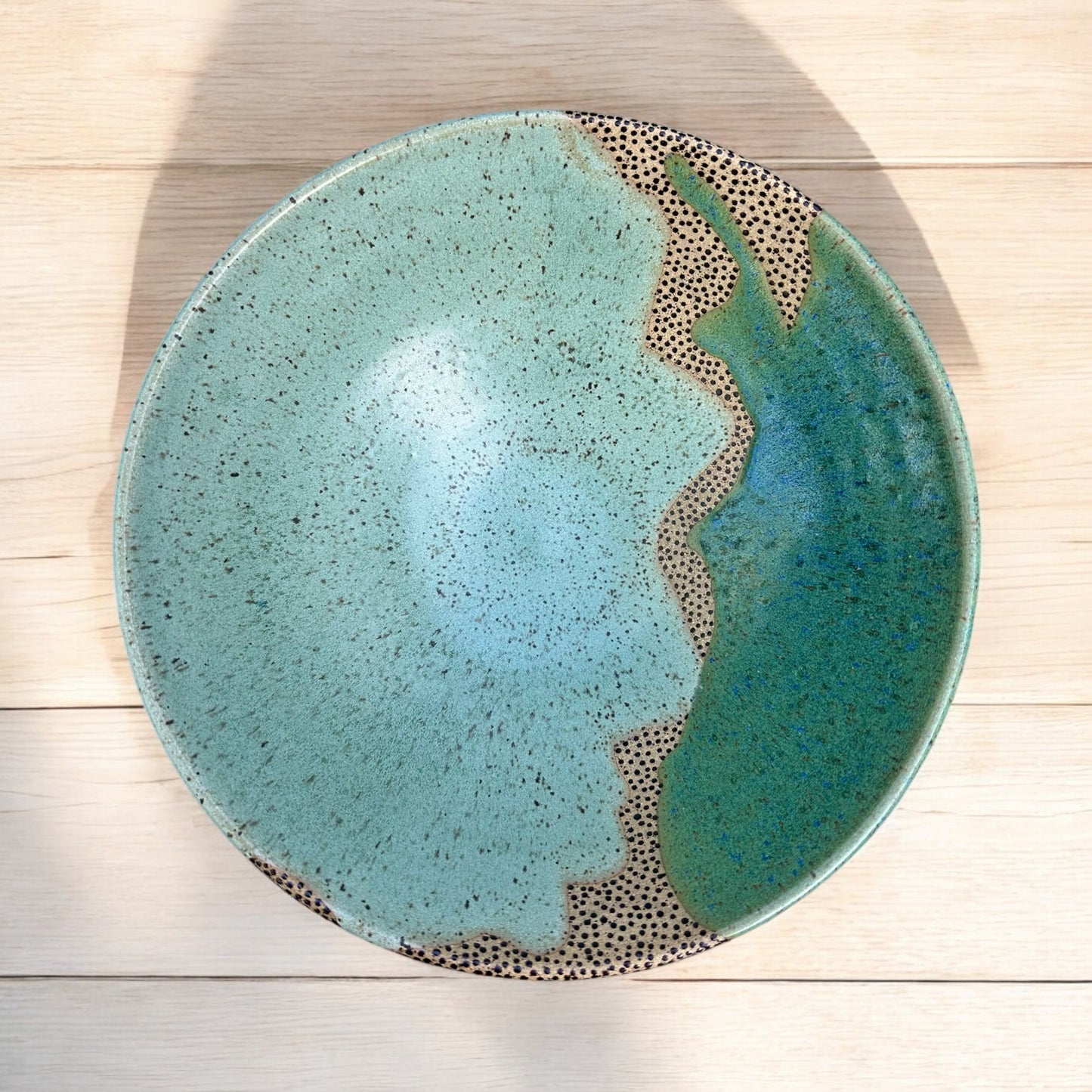 Basque + Aqua Serving Bowl