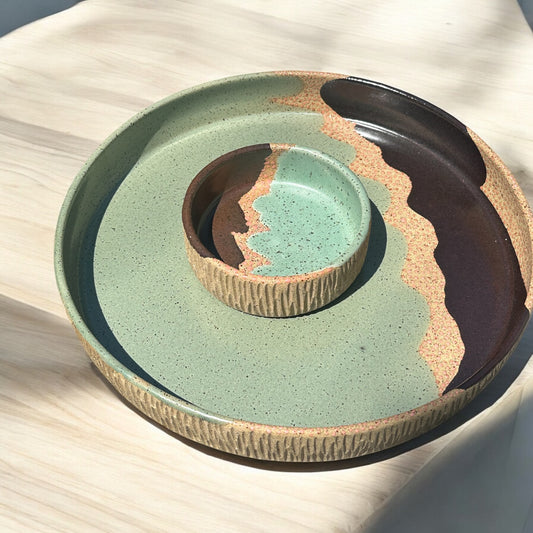 Basque + Hickory Tray Set