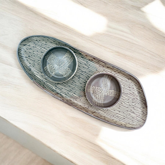 Slate + Chestnut Tray