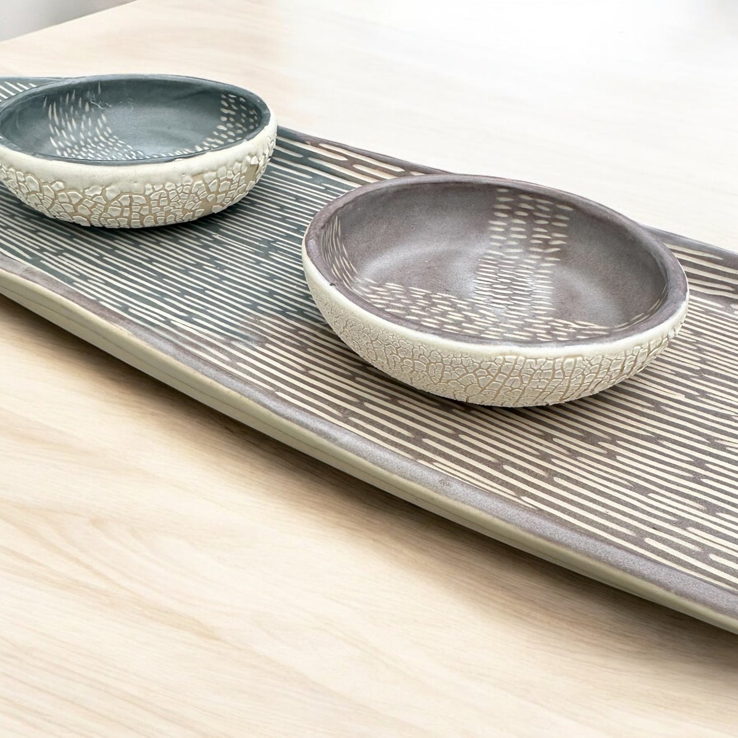 Slate + Chestnut Tray