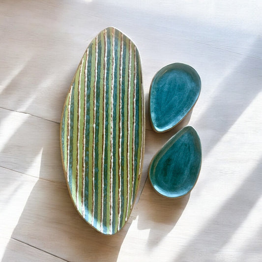 Moroccan Striped Tray Set