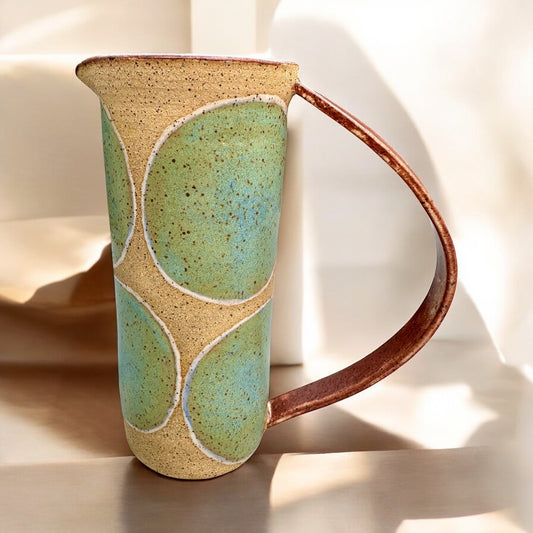 Turquoise + Cinnamon Pitcher