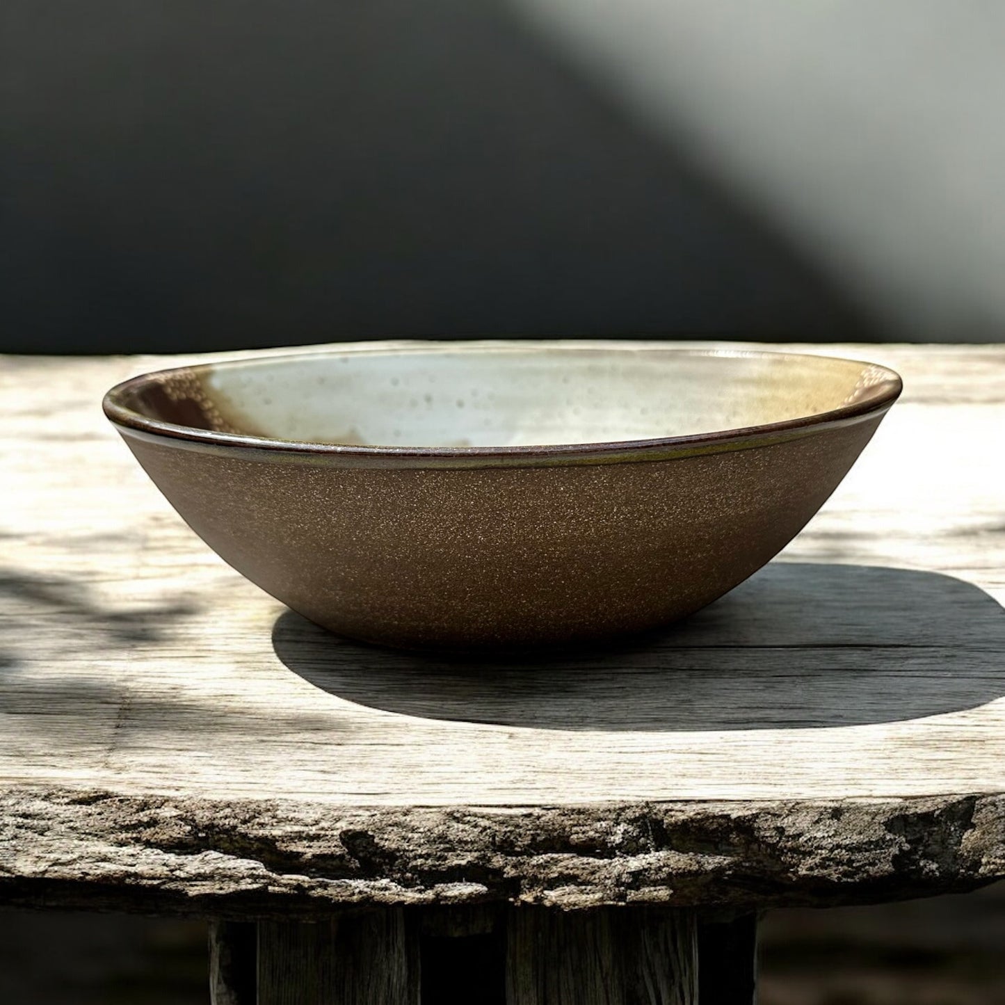 Earth-toned Serving Bowl