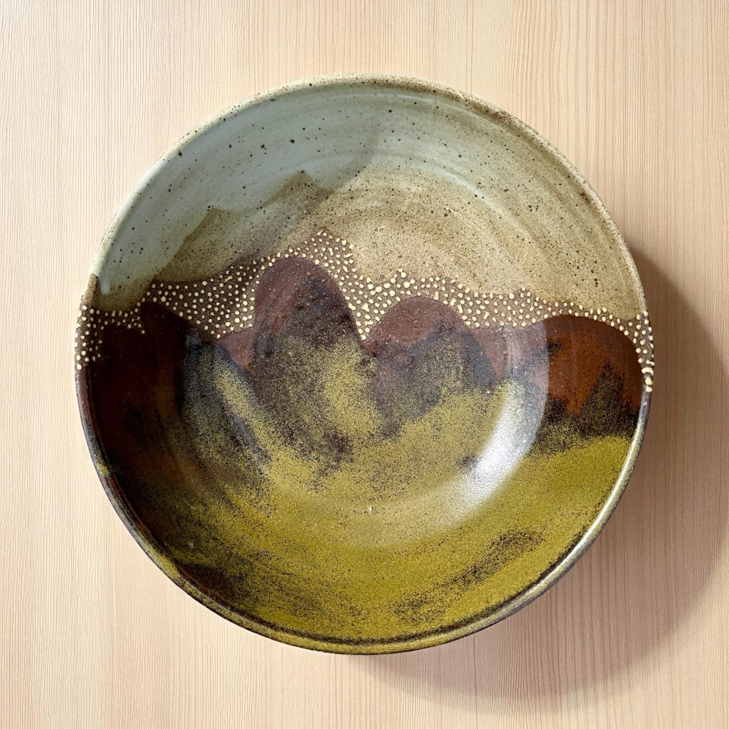 Earth-toned Serving Bowl