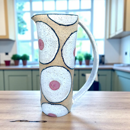 Cloud White + Raspberry Pitcher