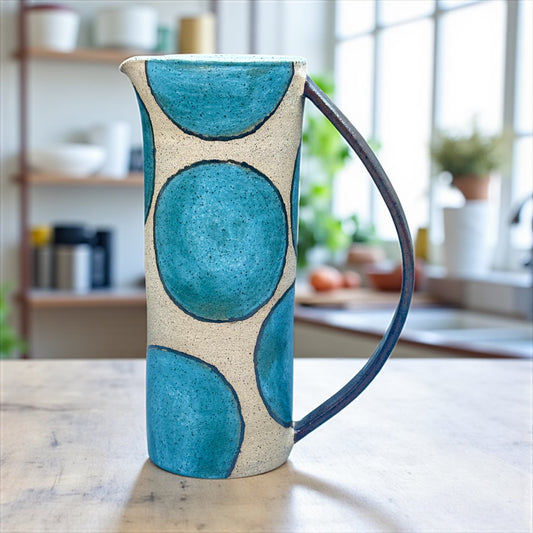 Turquoise + Cinnamon Pitcher