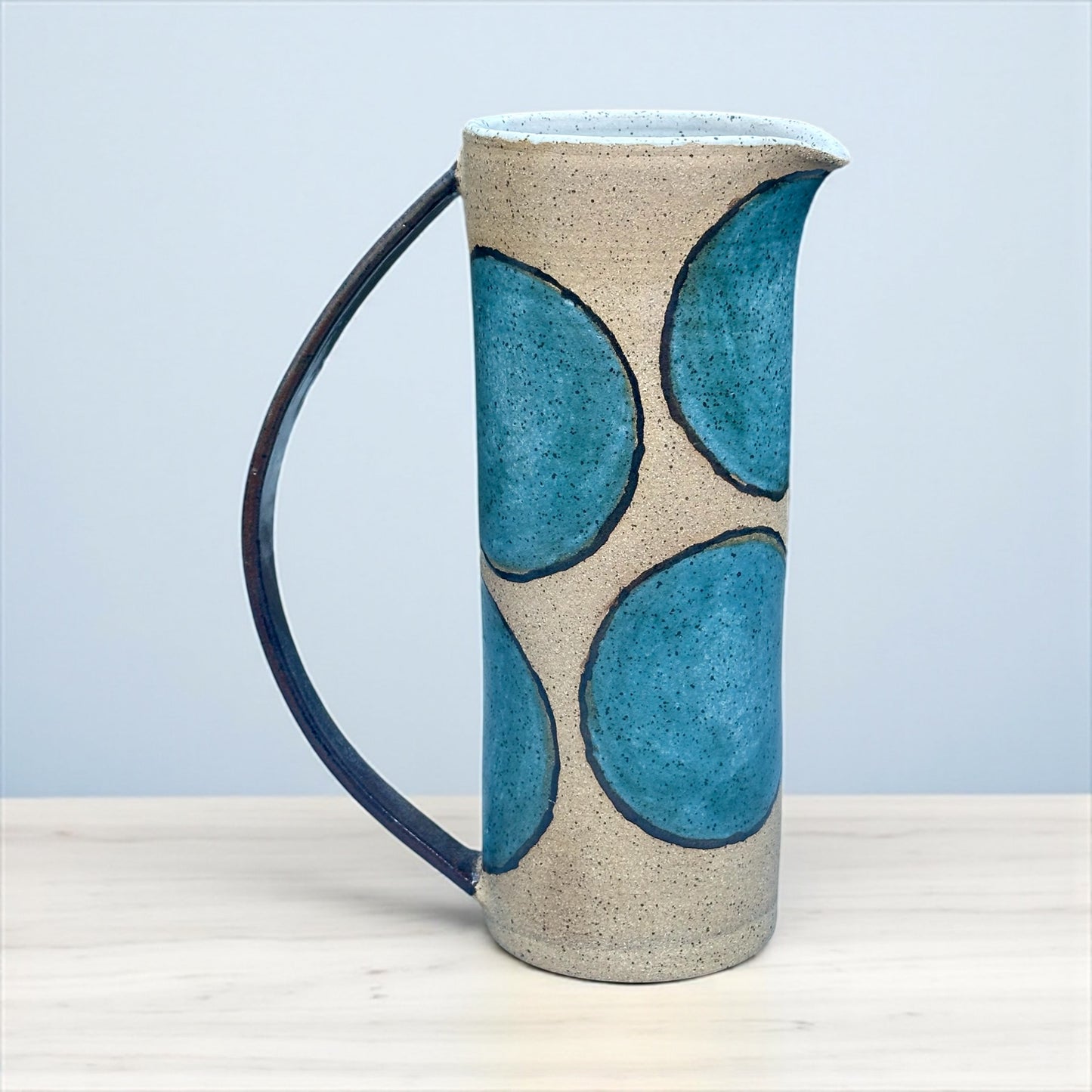 Turquoise + Cinnamon Pitcher