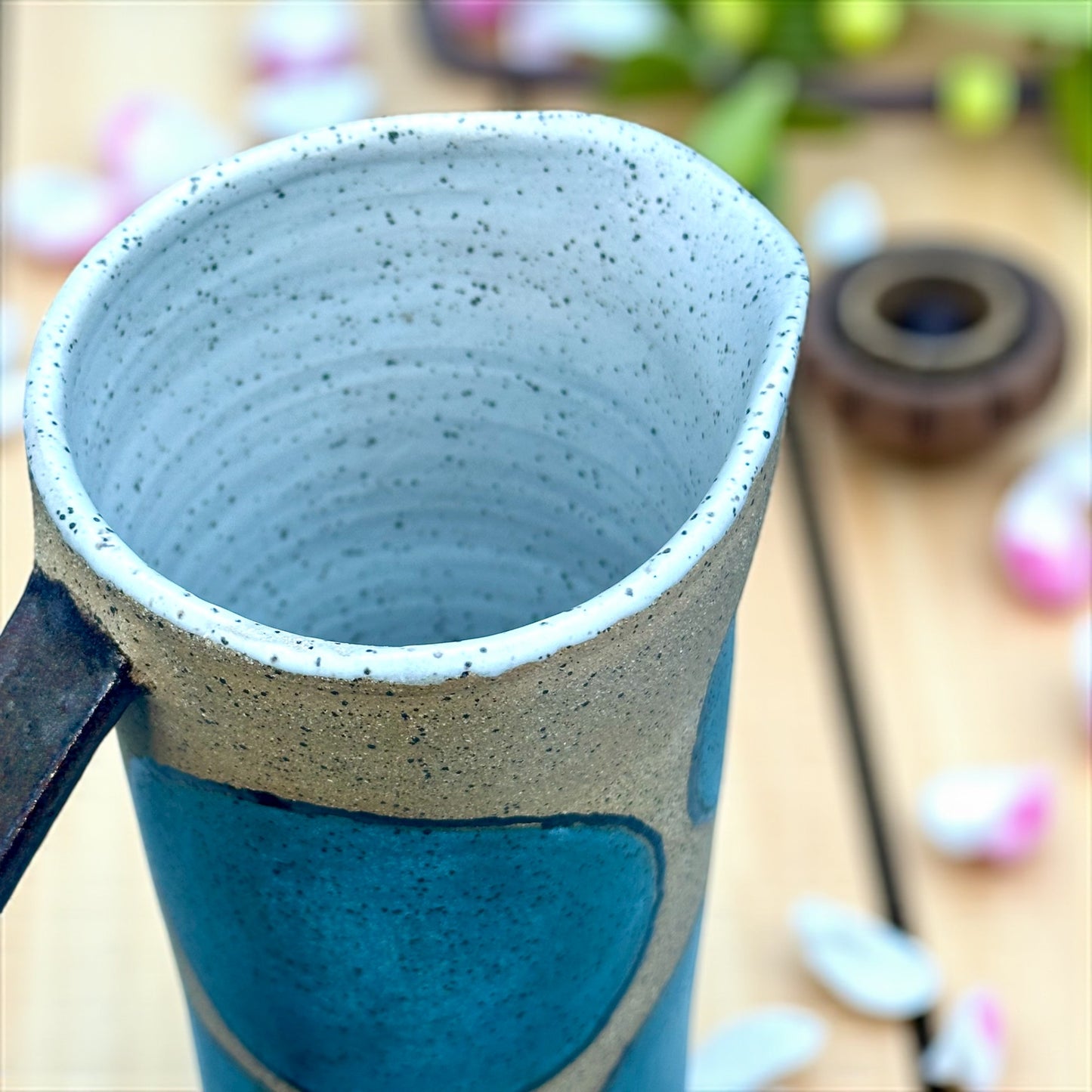 Turquoise + Cinnamon Pitcher
