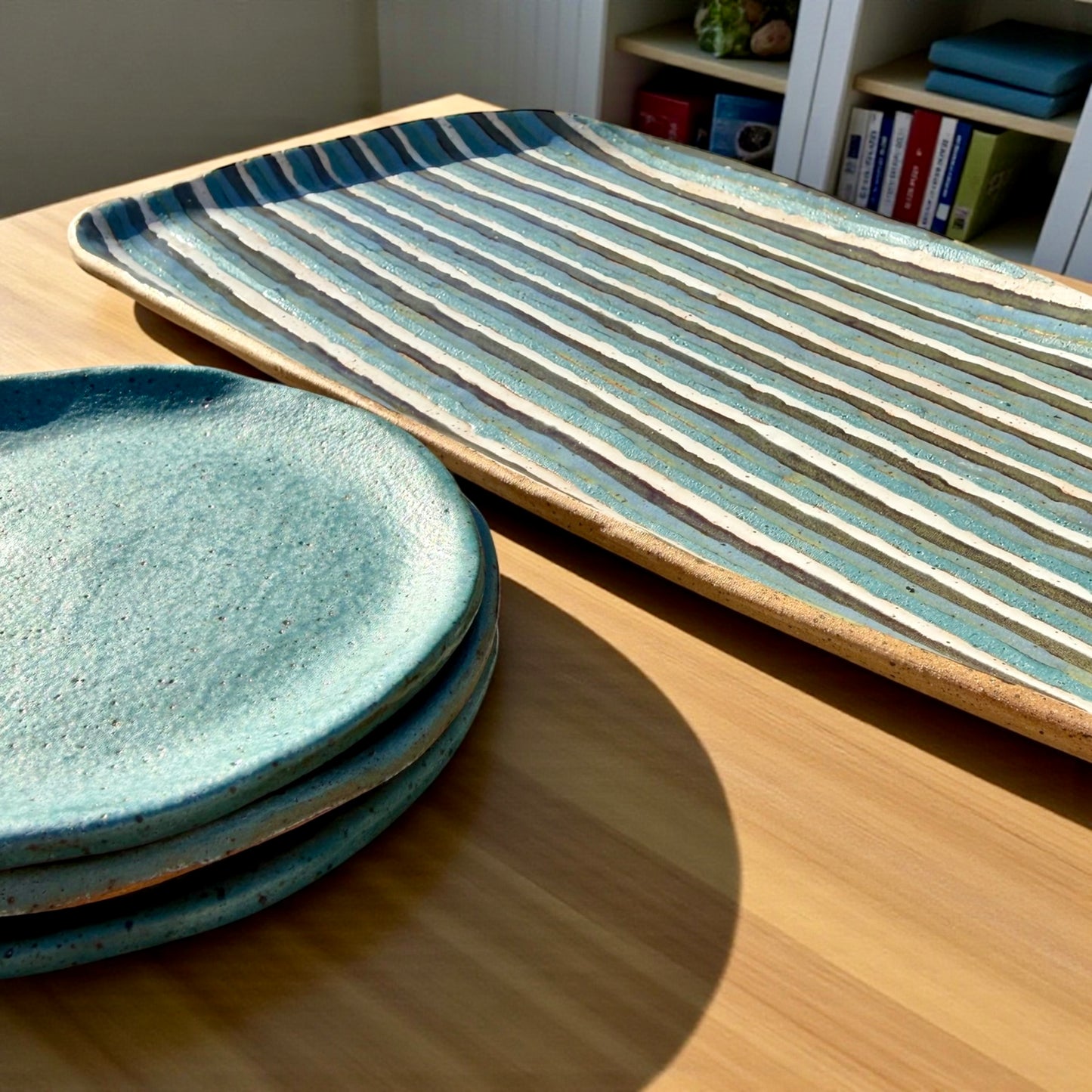 Moroccan Striped Tray Set