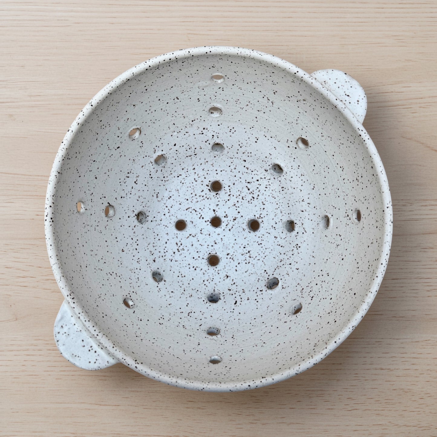 White Colander with Handles