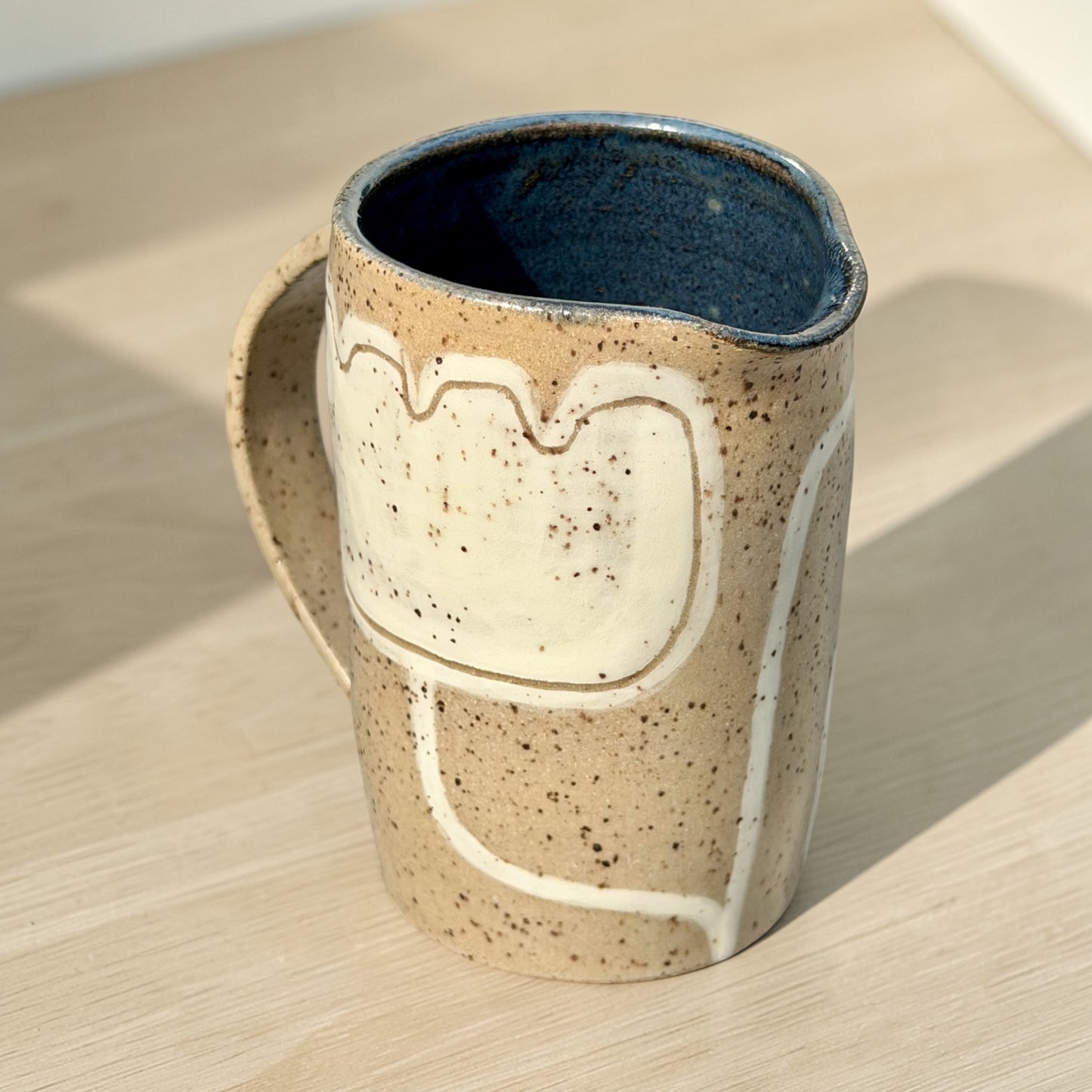 Lotus Sugar Bowl + Creamer Set #1